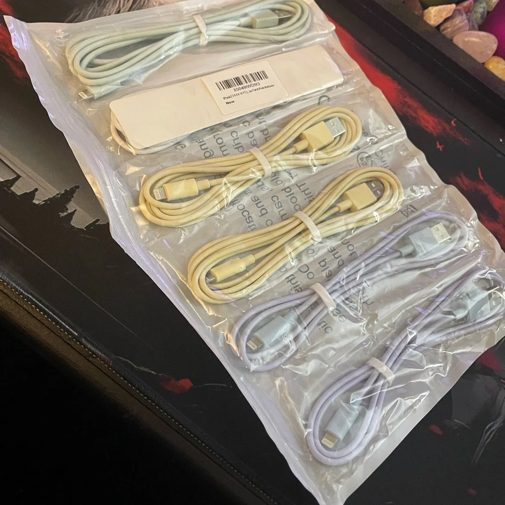 Multi-Color Lightning Cable Set - 6 Pack